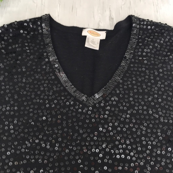 Talbots cashmere/silk blend sequined sweater - Picture 2 of 10